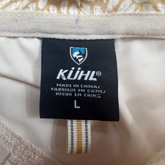 Kuhl Women's Emergence Lightweight Hooded Rain Jacket Light Tan Size Large - Picture 9 of 13